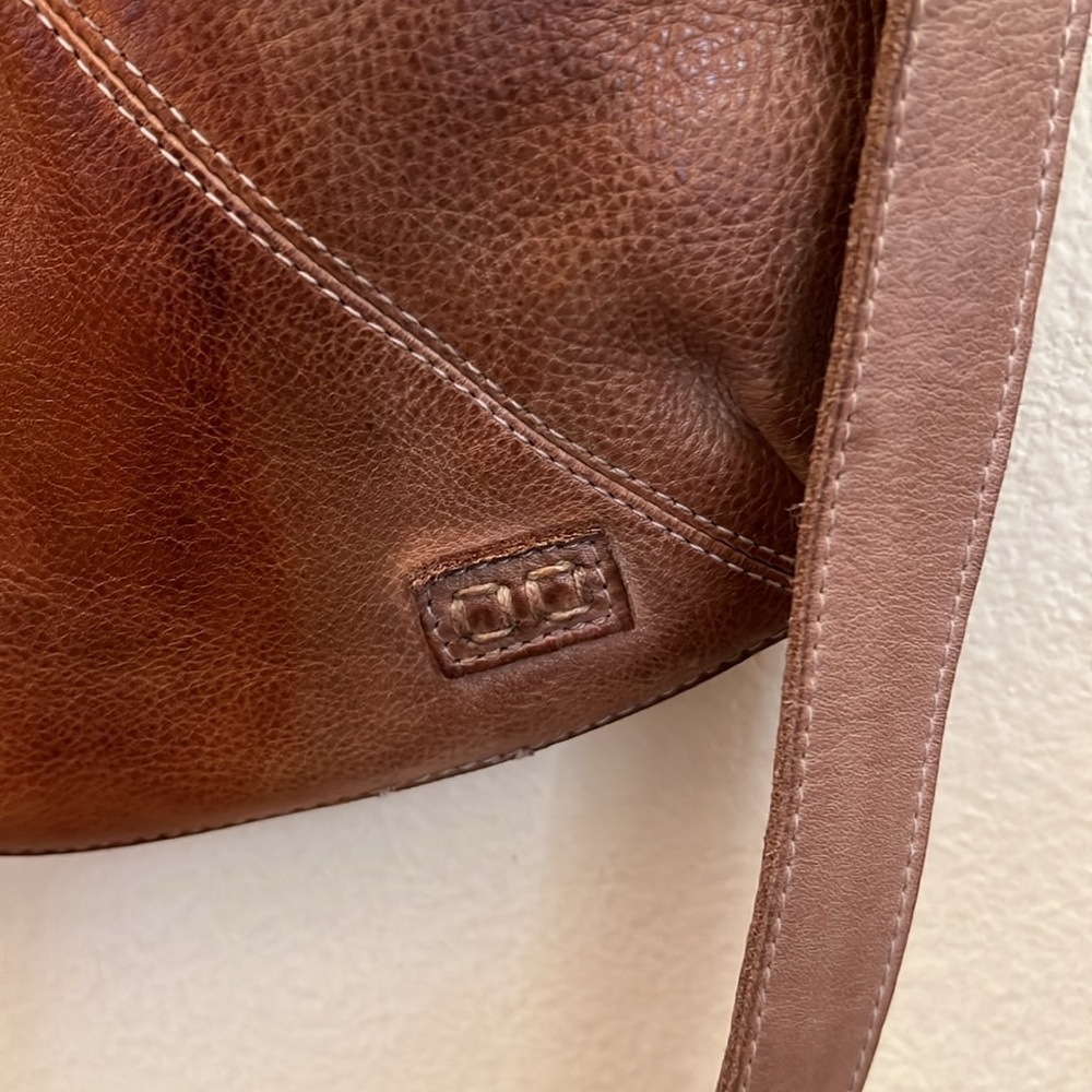 Bed Stu Brown Distressed Leather Hobo Bag - Picture 3 of 9